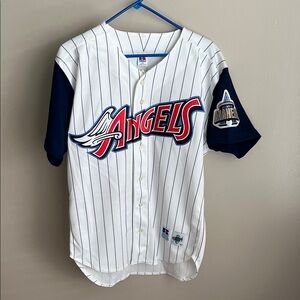 Anaheim Angels vtg Russell Athletic Diamond Tim Salmon 15 Baseball Jersey NWT 44